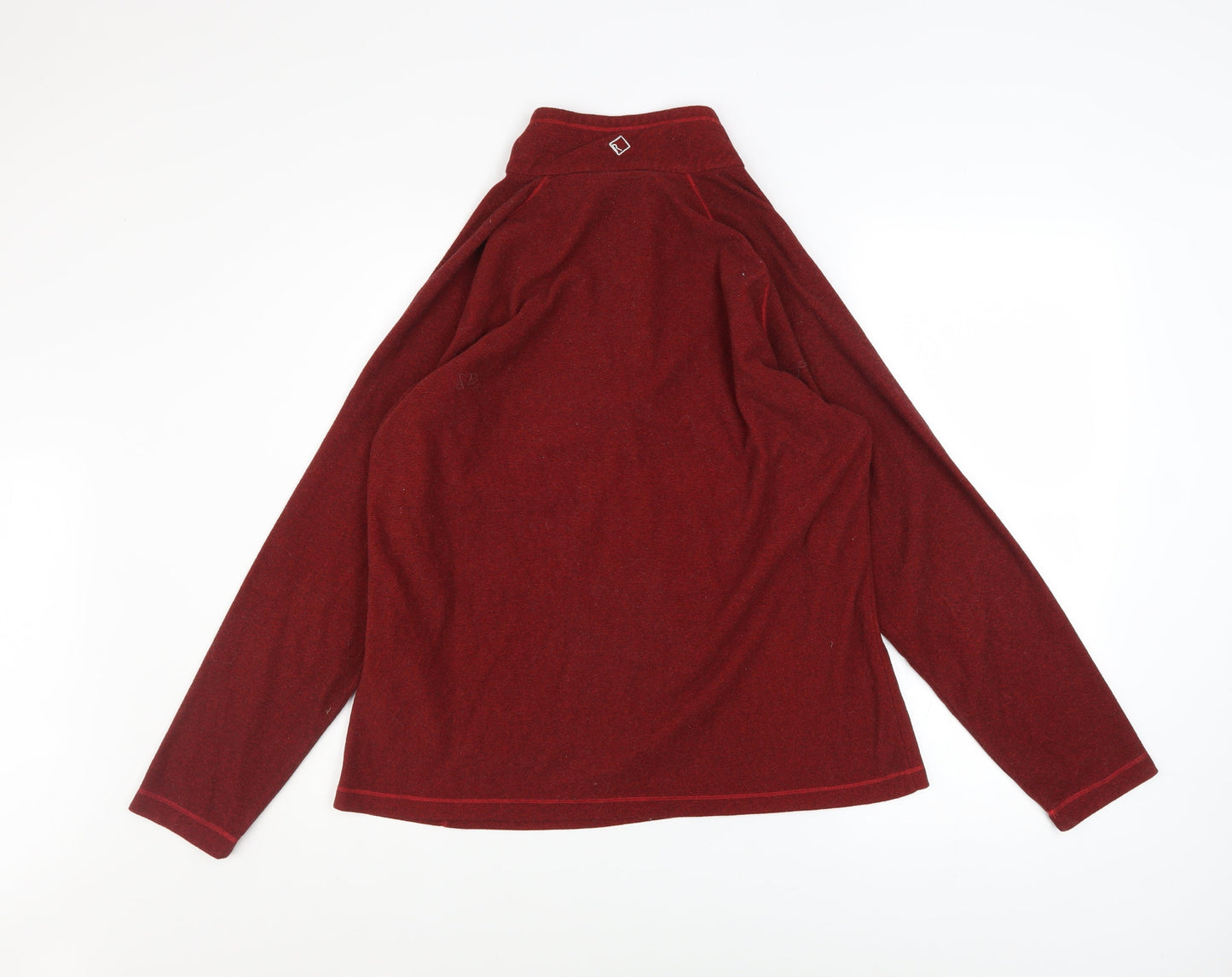 Regatta Great Outdoors Women's Red 1/4 Zip Fleece Pullover UK 16