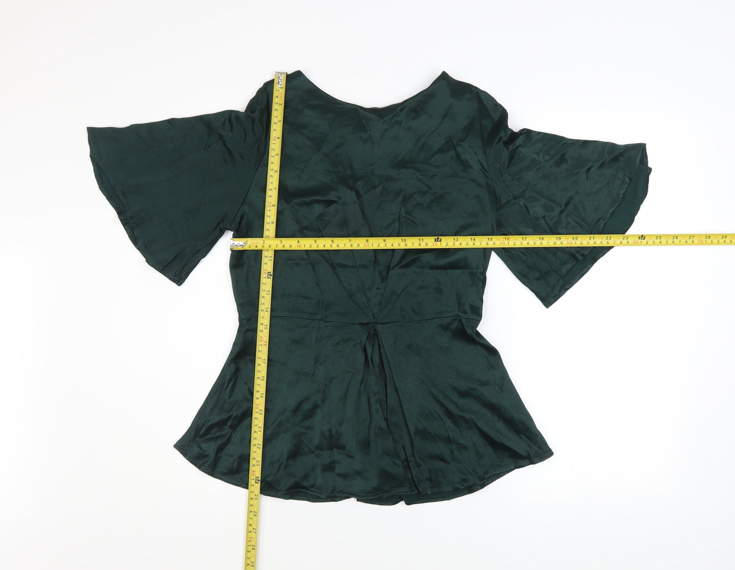 Monsoon Women’s Green Viscose Tunic Blouse Size 12