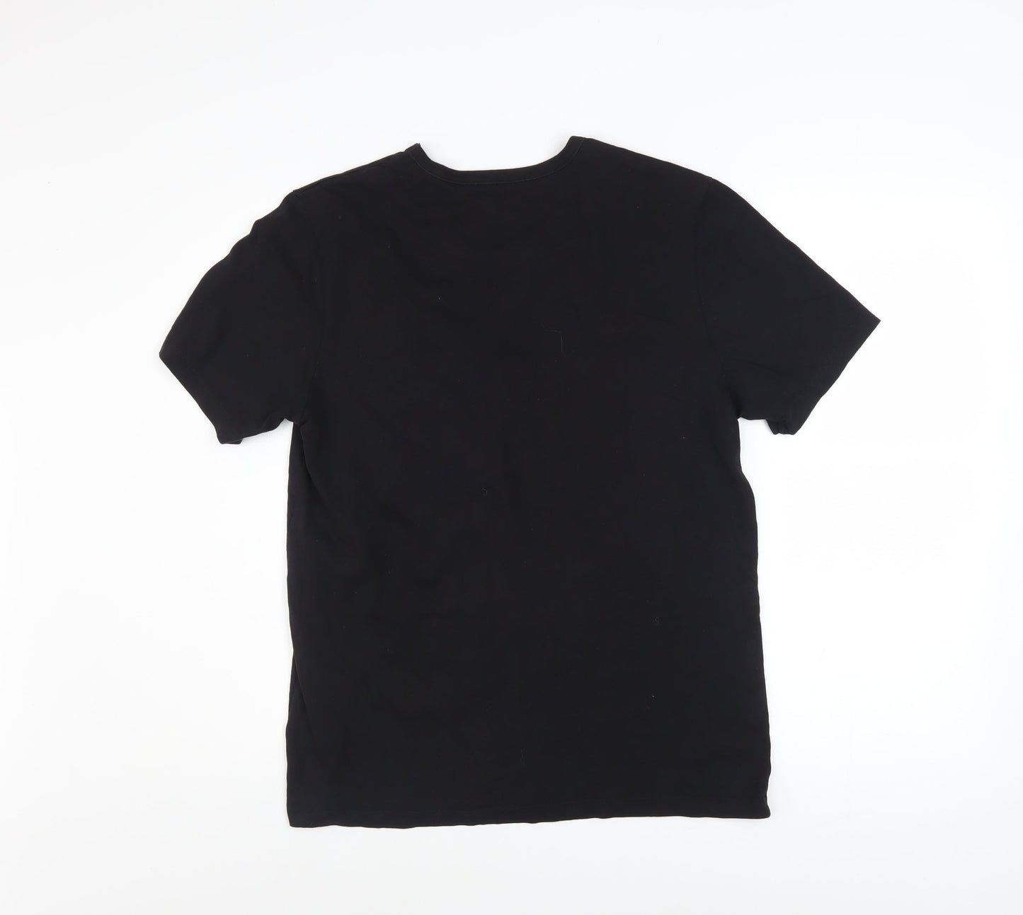 Hugo Boss Men's Black Cotton Crew Neck Regular Fit T-Shirt M