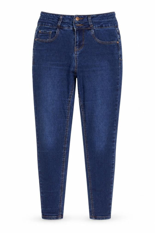 New Look Women Blue High Waist Skinny Jeans UK 8 Lift & Shape