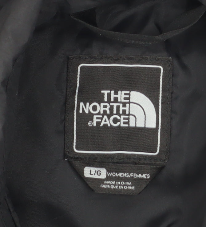 The North Face Womens Black Waterproof Pea Coat Jacket Size L
