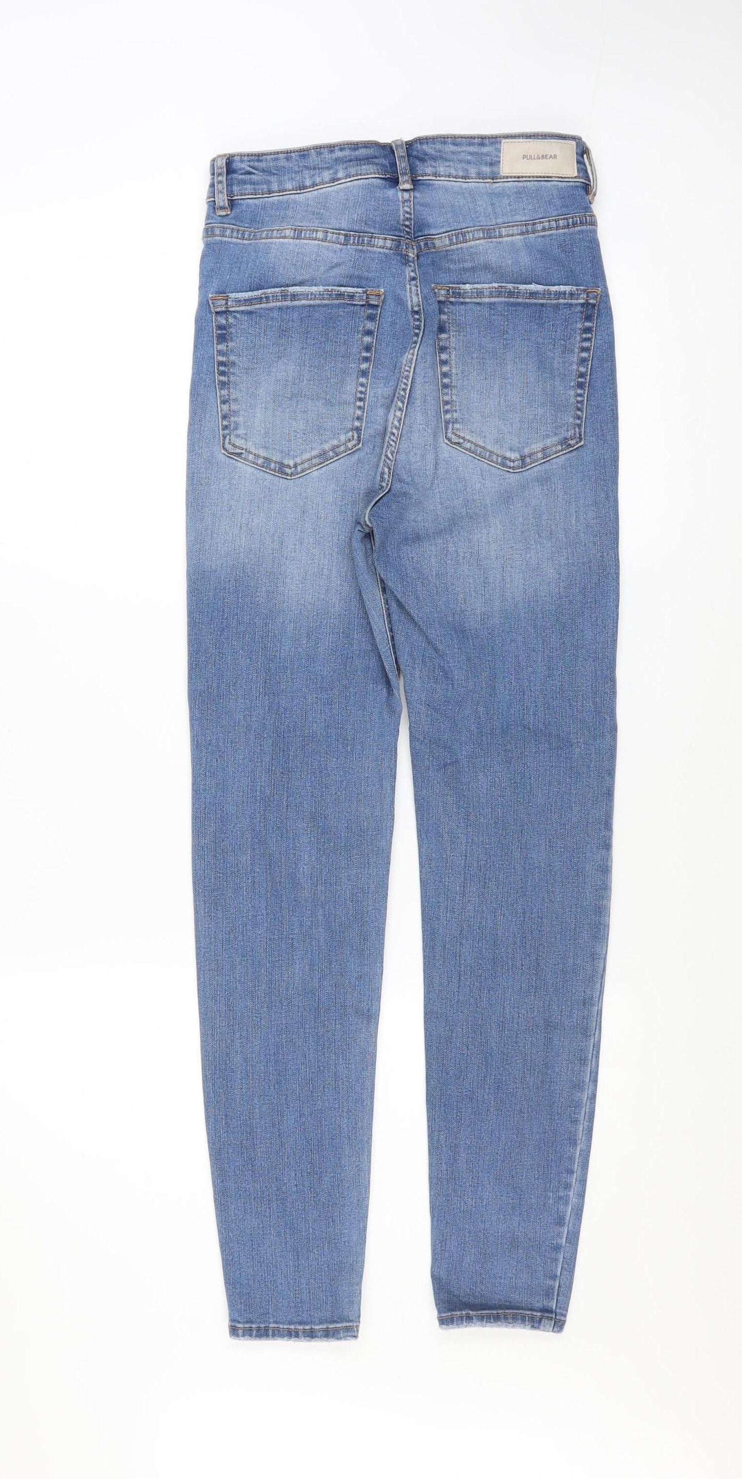 Pull&Bear Women Blue Size 8 High Rise Mom Jeans