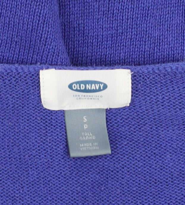 Old Navy Women’s Purple V-Neck Knit Pullover Jumper Size S Tall