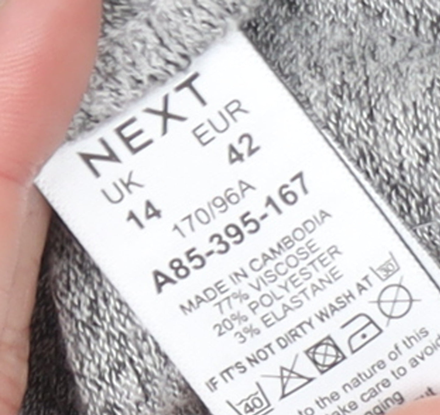 Next Women’s Grey Sequin Knit Crew Neck Jumper Size 14