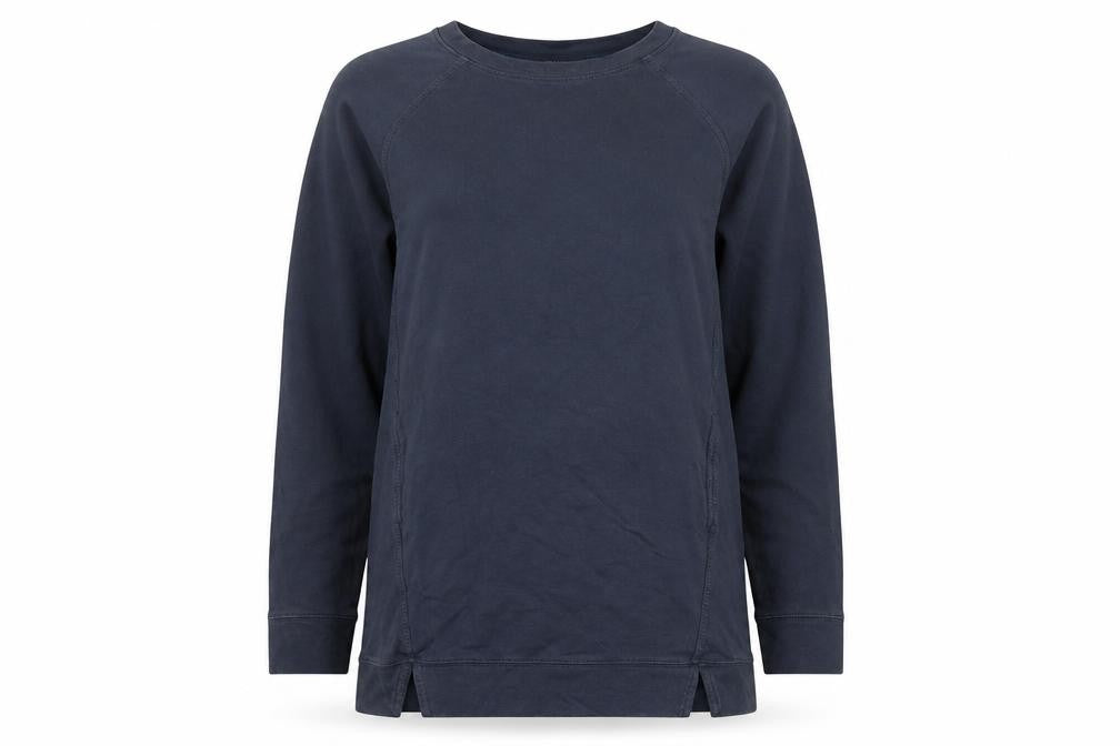Next Womens Navy Blue Cotton Pullover Sweatshirt UK 10