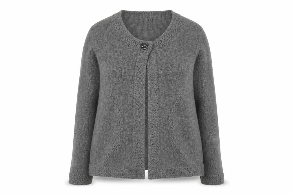 Marks and Spencer Per Una Women’s Grey Knit Cardigan L Long Sleeve