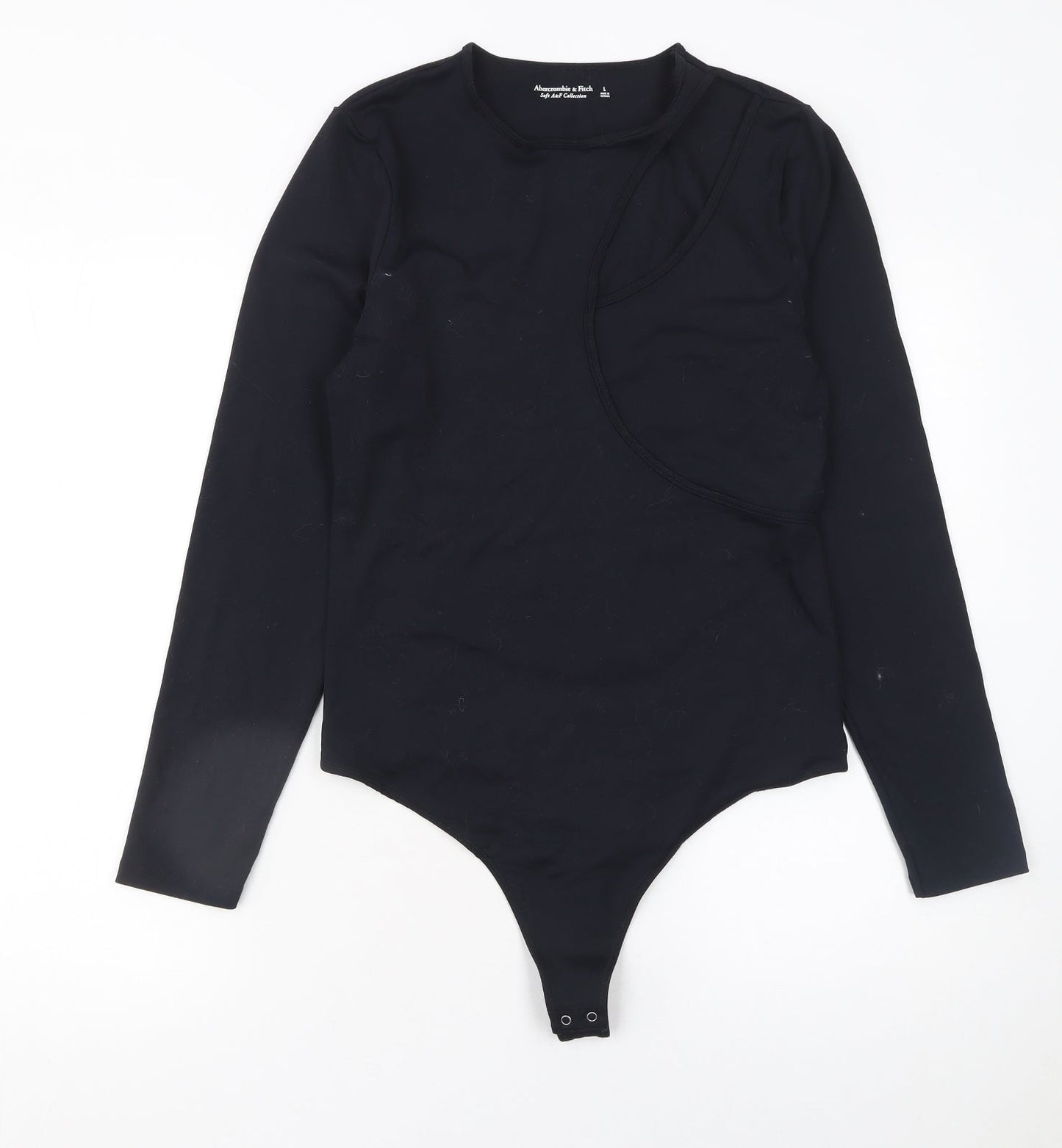Abercrombie & Fitch Women’s Black Bodysuit Long Sleeve L Soft Stretch