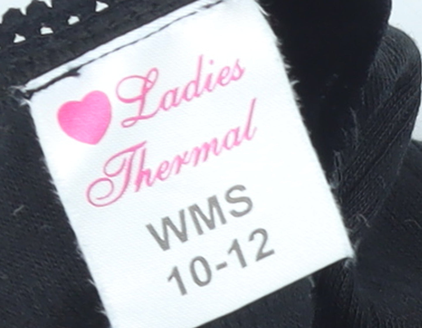 Ladies Thermal Girls Black Long Sleeve V-Neck T-Shirt Size 10-12 Years