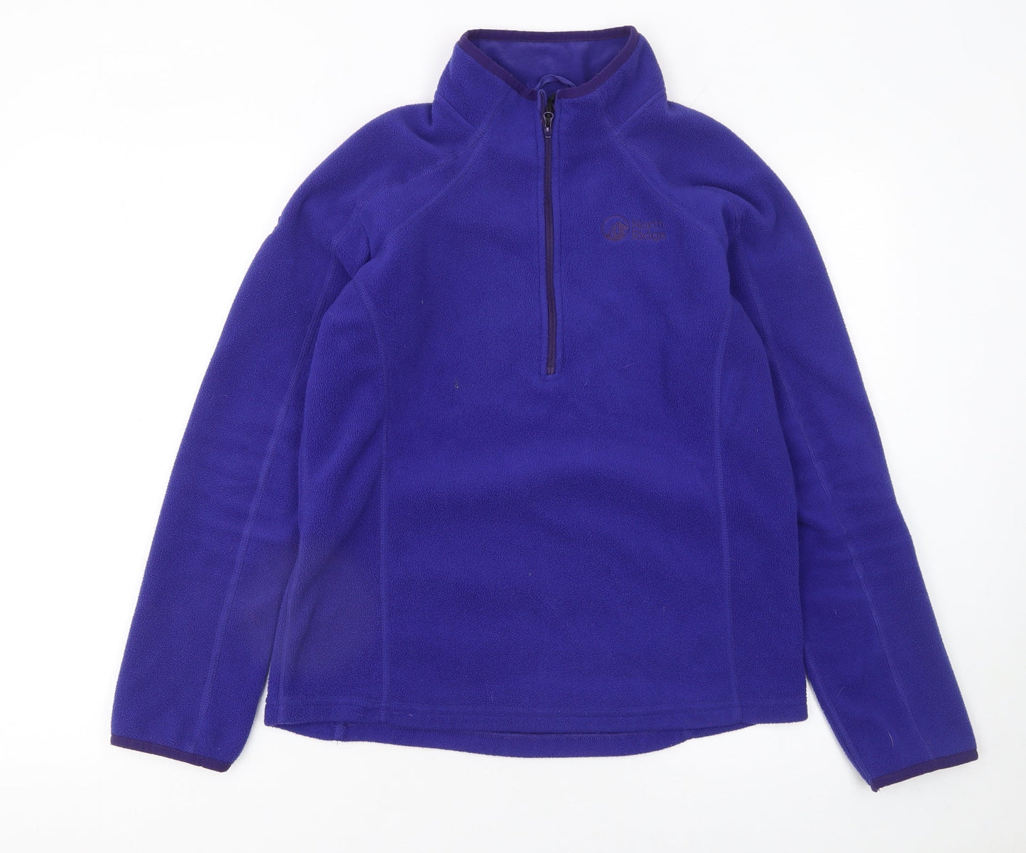 North Ridge Women's Purple Fleece Pullover Sweatshirt UK 12