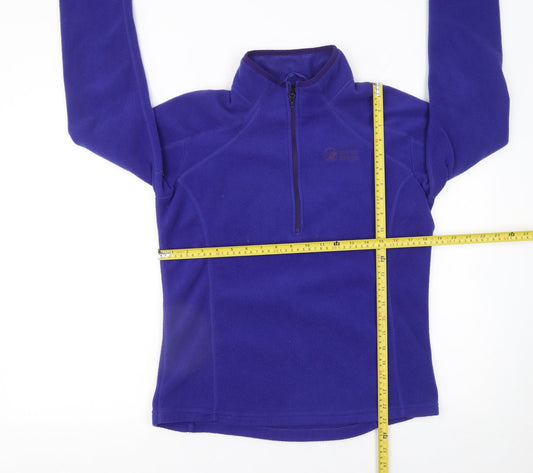 North Ridge Women's Purple Fleece Pullover Sweatshirt UK 12