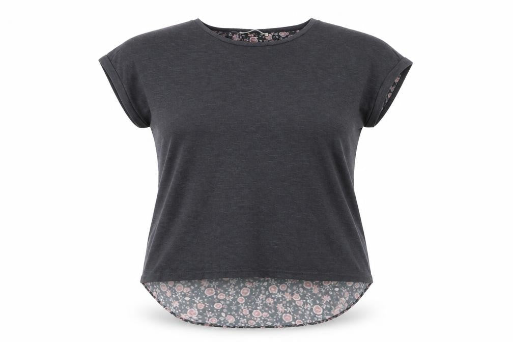 Marks & Spencer Women’s Grey Floral Back Tunic T-Shirt Size 12
