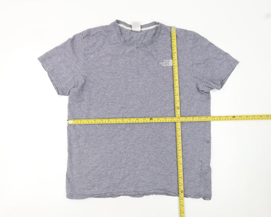 The North Face Men's Blue Medium Logo Graphic Cotton T-Shirt