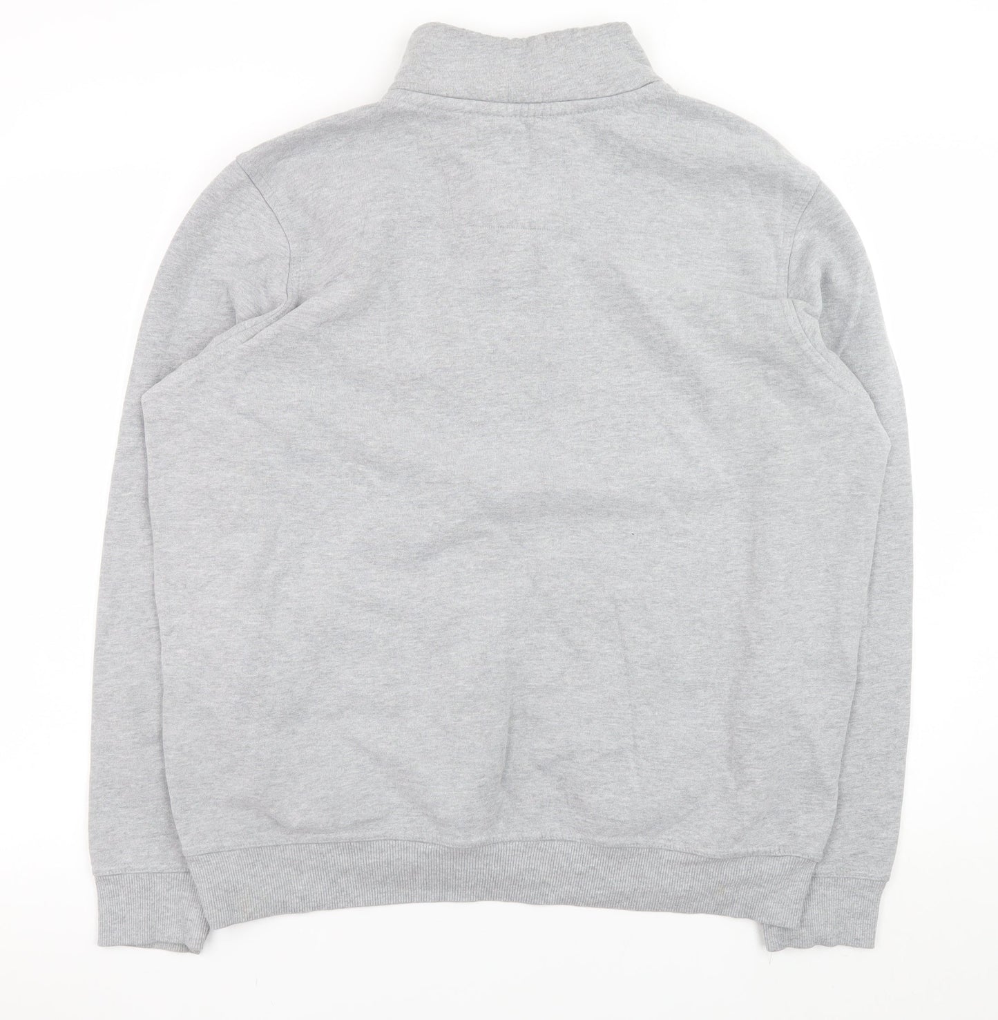 Atlantic Bay Men’s Grey 1/4 Zip Pullover Sweatshirt L