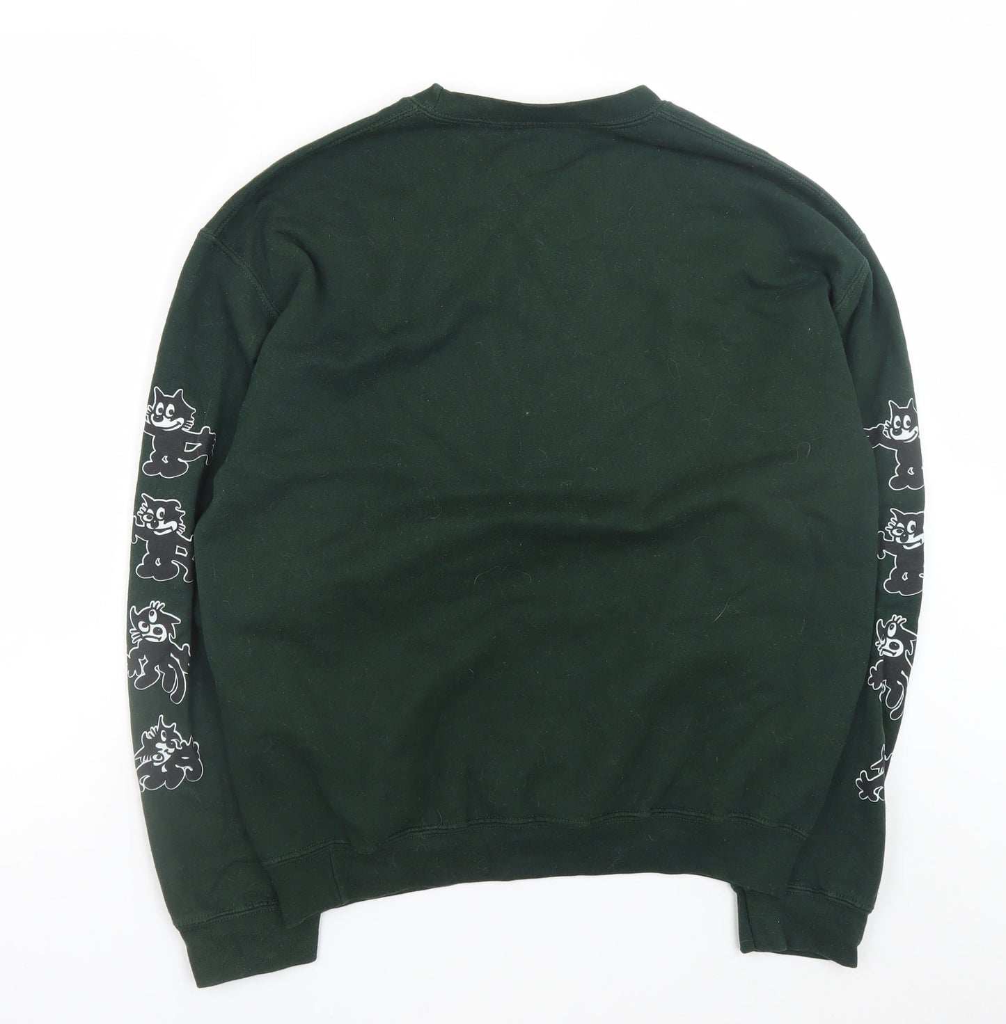 Red Temple Prayer Women Green Pullover Sweatshirt M Born Weird Graphic
