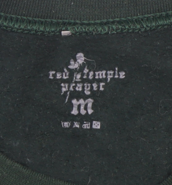 Red Temple Prayer Women Green Pullover Sweatshirt M Born Weird Graphic