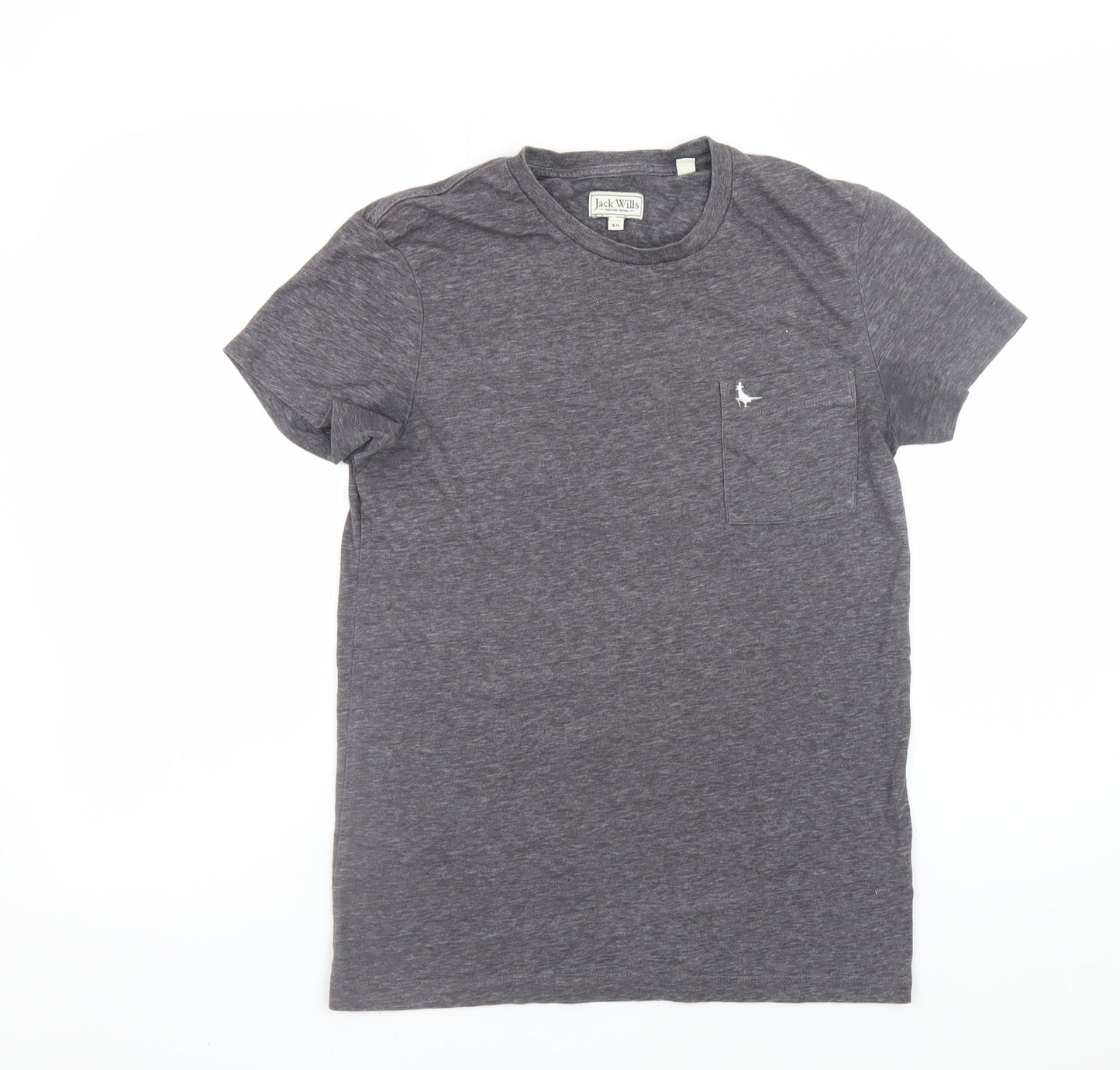 Jack Wills Men's Grey XS Crew Neck Cotton Short Sleeve T-Shirt