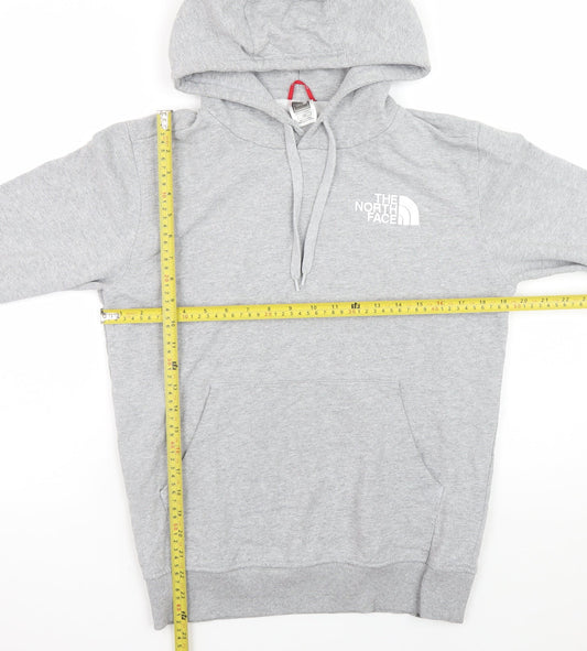 The North Face Men's Grey Pullover Hoodie S Graphic Japan Design