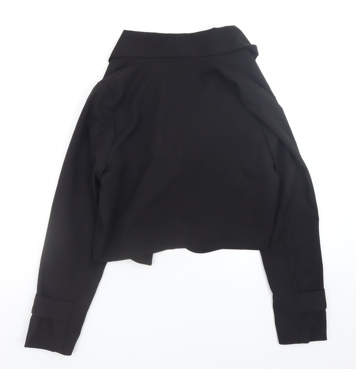Maggie + Me Women's Black Cropped Blazer Jacket Size M