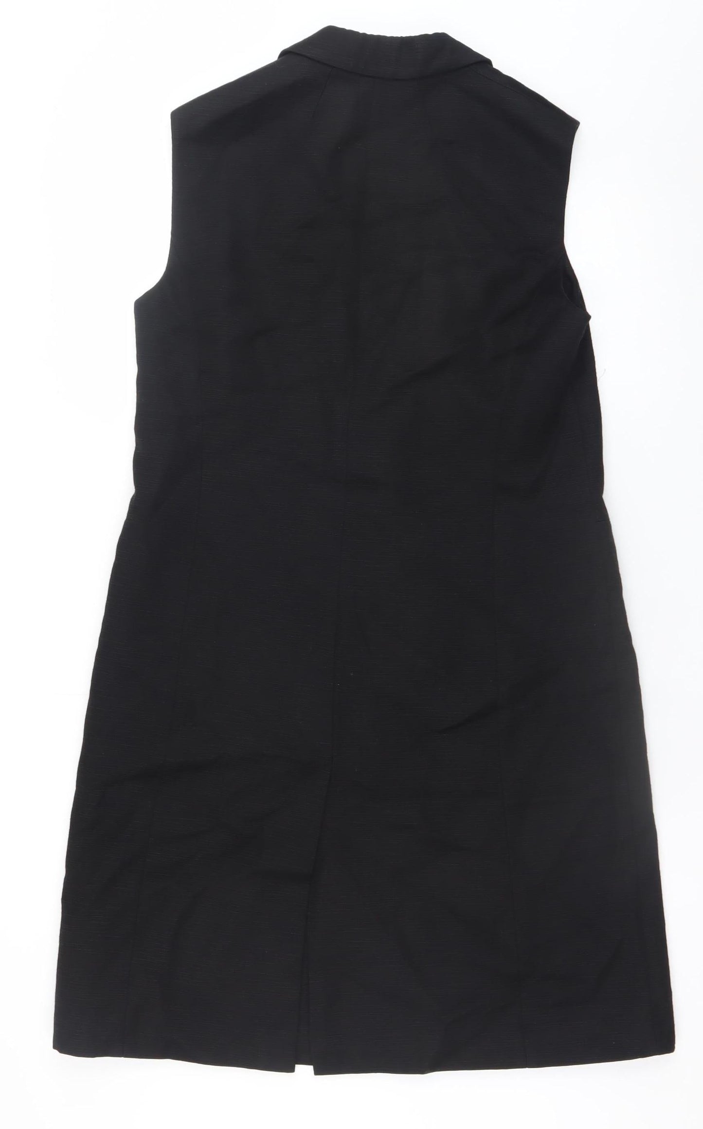 Marks and Spencer Women Black Size 12 Sleeveless Shift Dress