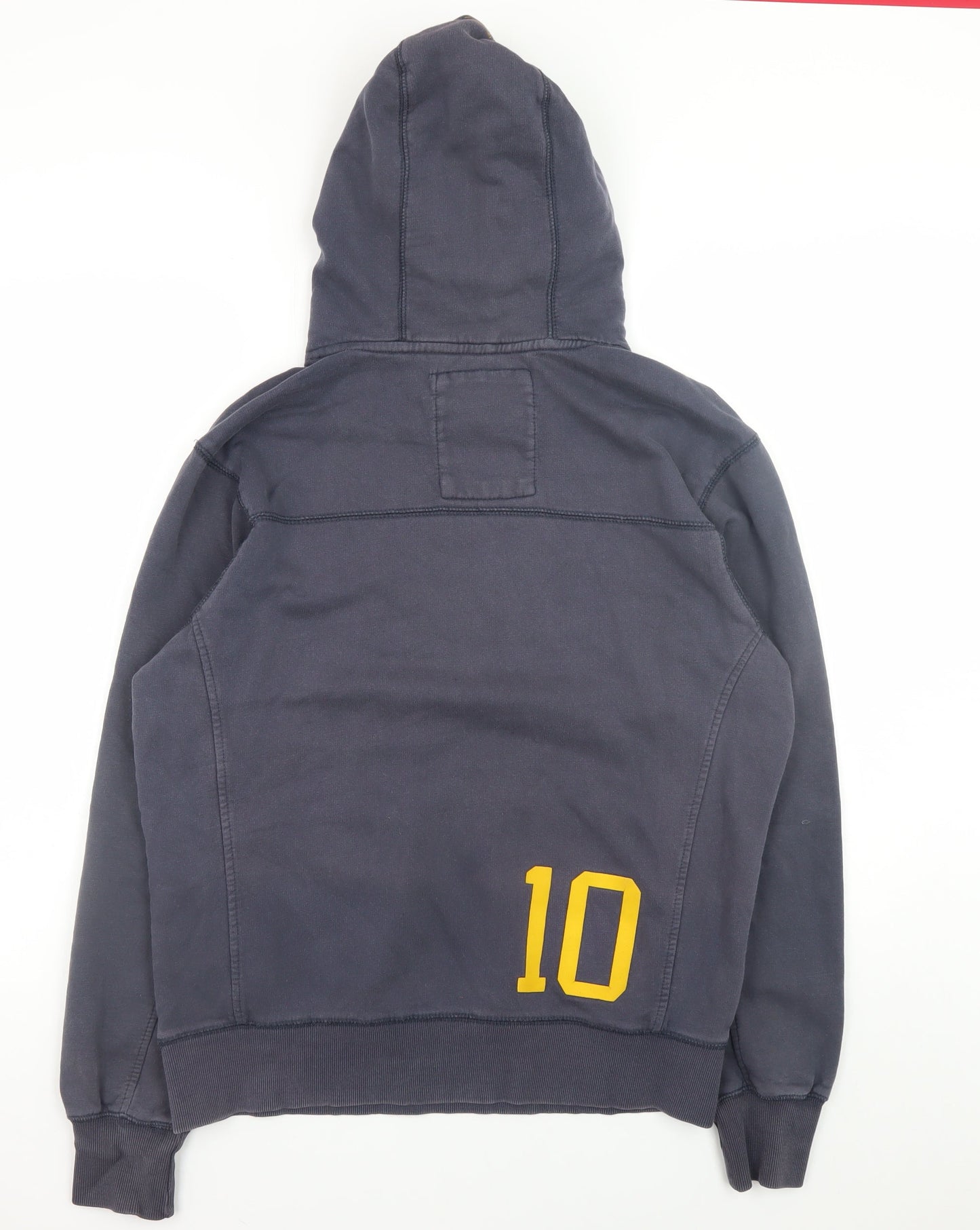 Crosshatch Men’s Blue Pullover Hoodie Medium Graphic Print
