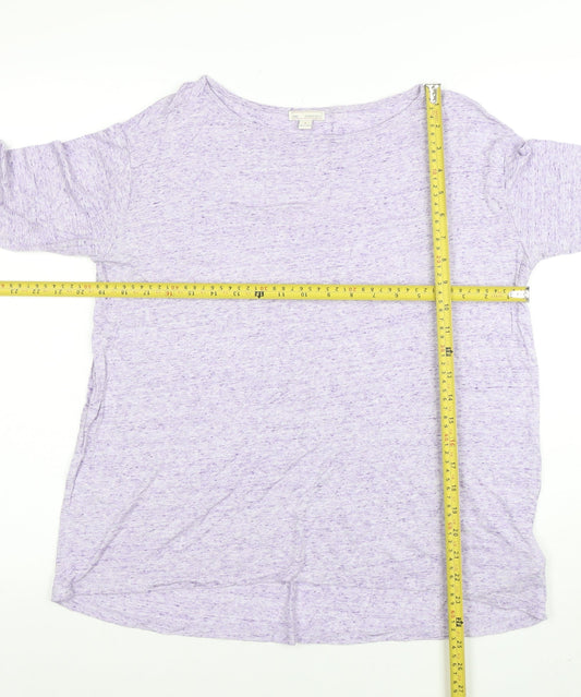 Gap Women’s Purple 3/4 Sleeve Relaxed Fit Jersey T-Shirt Size S