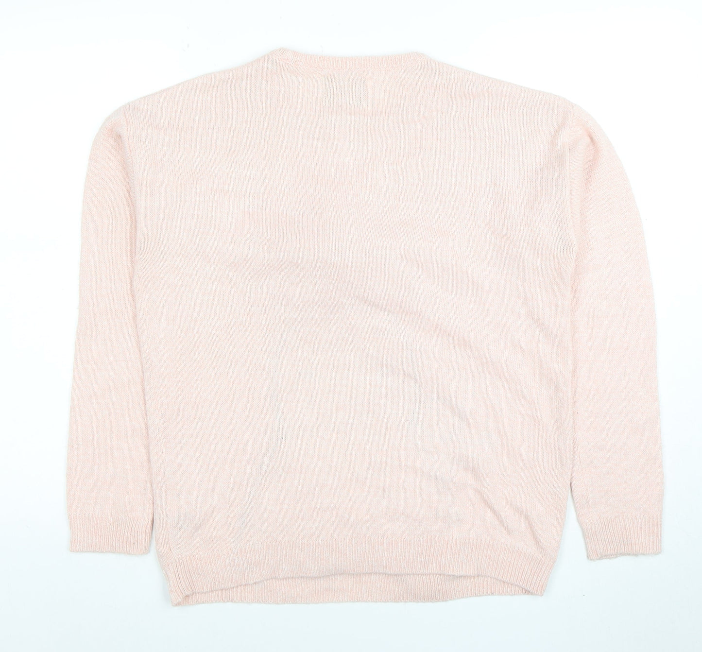 Christmas Wishes Women's Pink Penguin Knit Jumper Size M