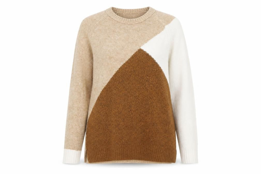 Marks and Spencer Women’s Multicoloured M Pullover Geometric Jumper