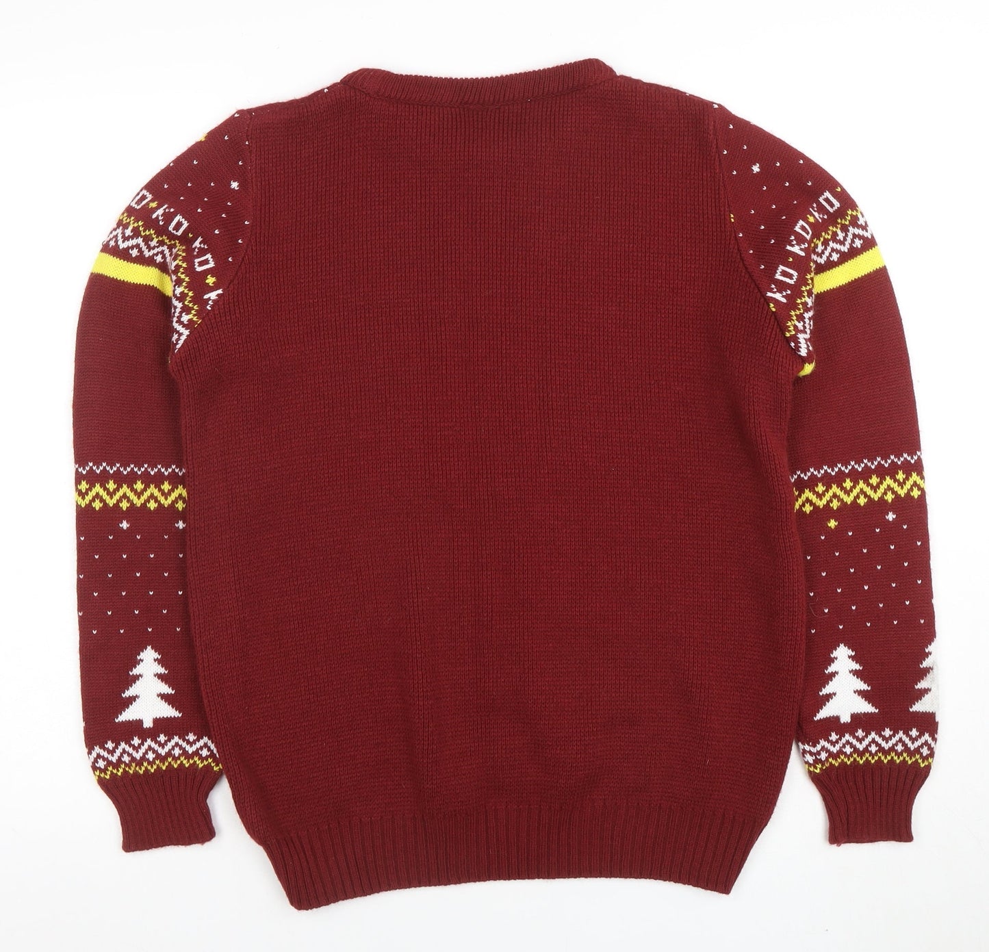 Numskull Men Red Christmas Street Fighter Knit Jumper Small