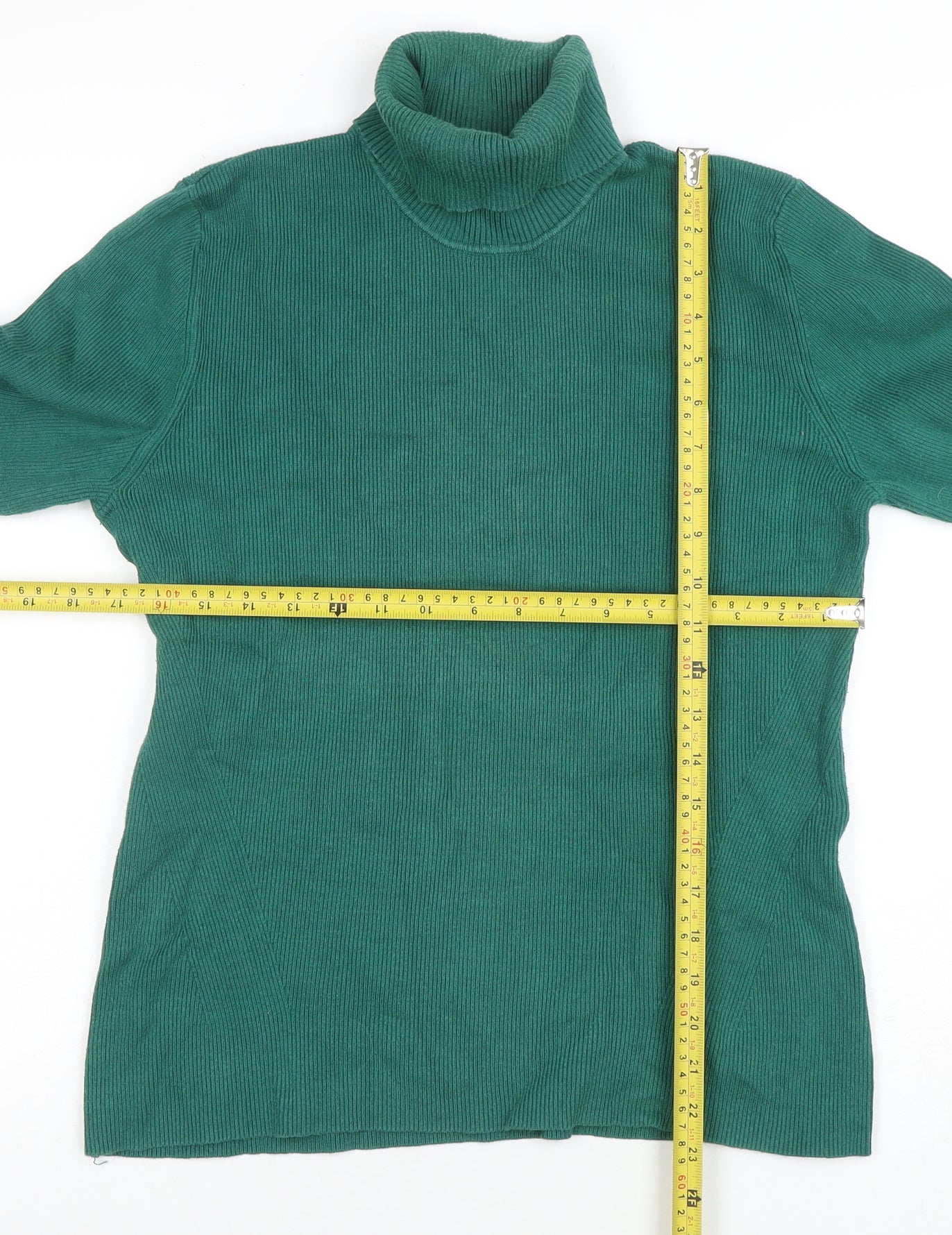 Oasis Women’s Green Roll Neck Long Sleeve Knit Jumper Size L