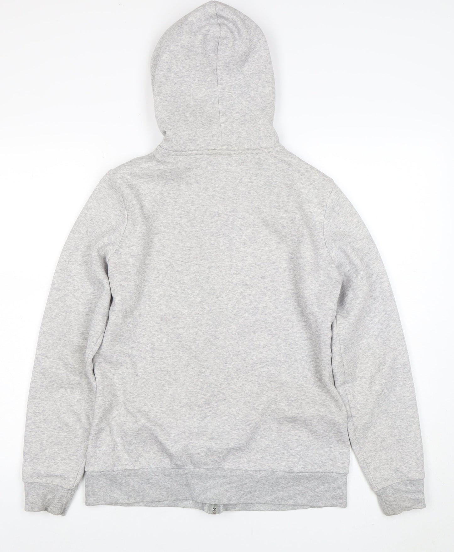 Puma Womens Grey Full Zip Hoodie Size 12 Classic Logo Design