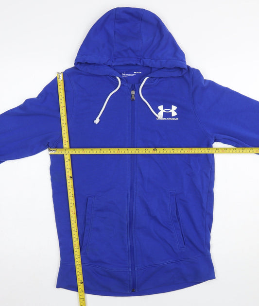 Under Armour Men's Blue Full Zip Hoodie Size S Lightweight Sportswear