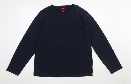 Firetrap Men's Blue XL Pullover Sweatshirt Long Sleeve Cotton