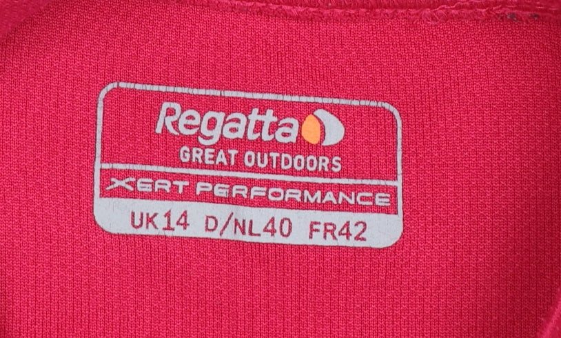 Regatta Womens Pink Long Sleeve Performance T-Shirt Size 14