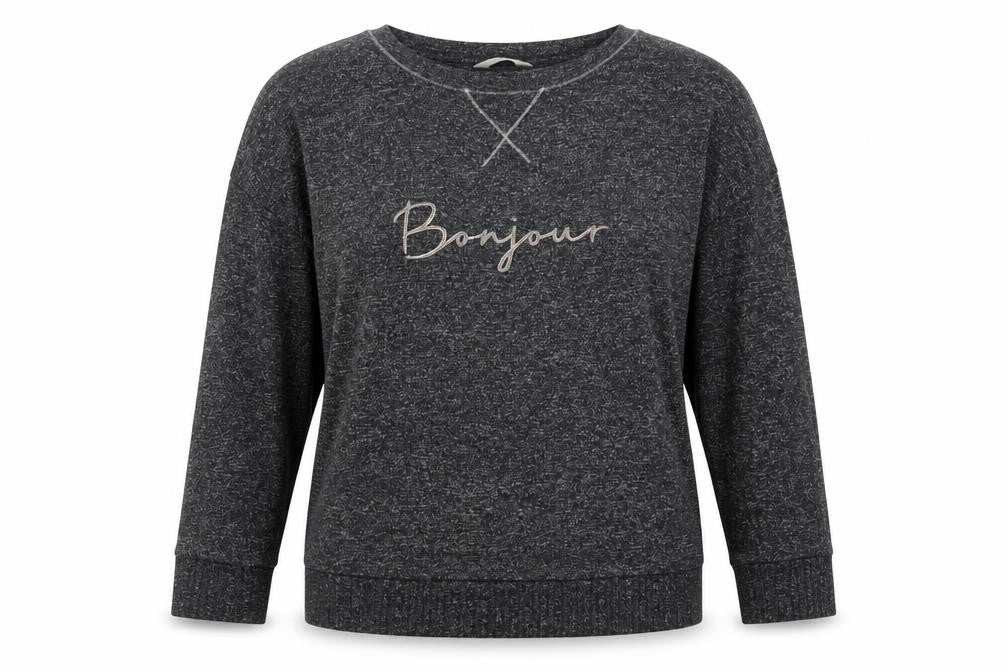 Marks and Spencer Women’s Grey Bonjour Long Sleeve Pyjama Top Size 12
