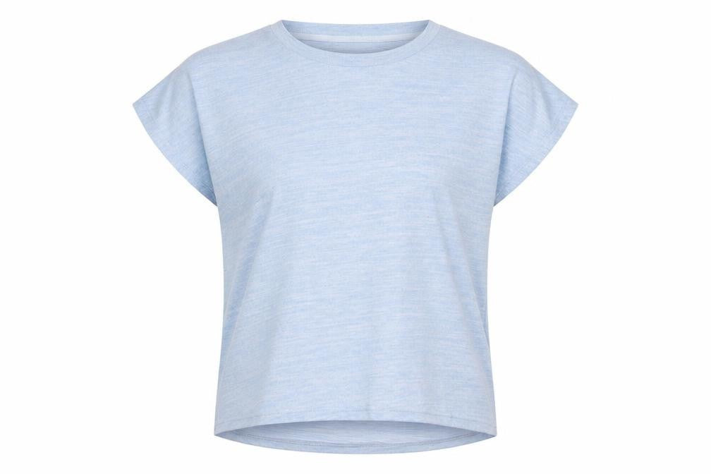 Maison de Nimes Women's Blue Short Sleeve Basic T-Shirt Size 12