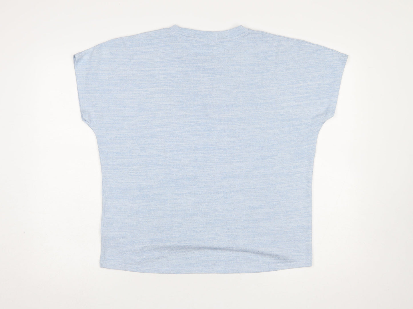 Maison de Nimes Women's Blue Short Sleeve Basic T-Shirt Size 12