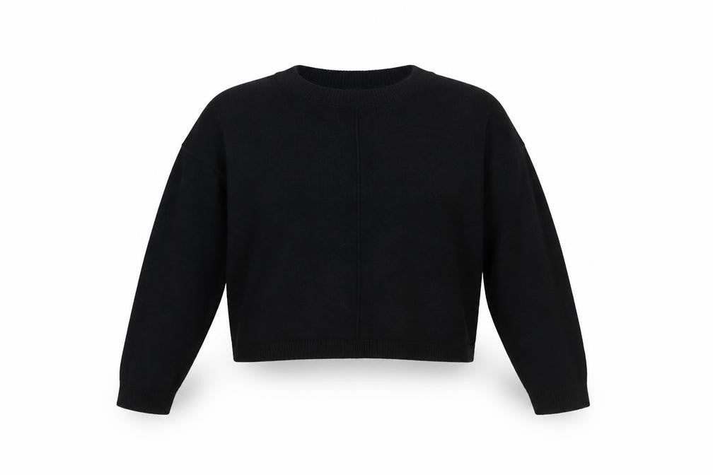 ASOS Women’s Black Crew Neck Long Sleeve Pullover Jumper Size 12