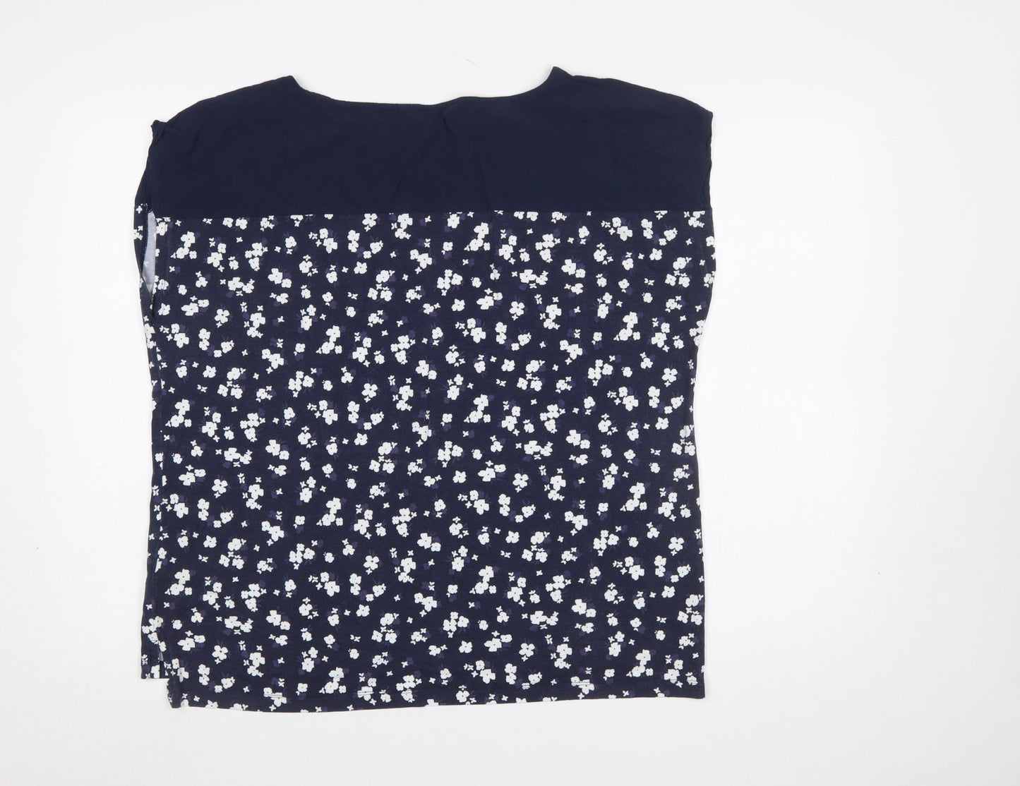 Crew Clothing Company Women's Blue Floral Blouse Size 18