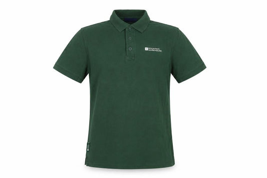 Mountain Warehouse Men's Green Cotton Polo Shirt Size S