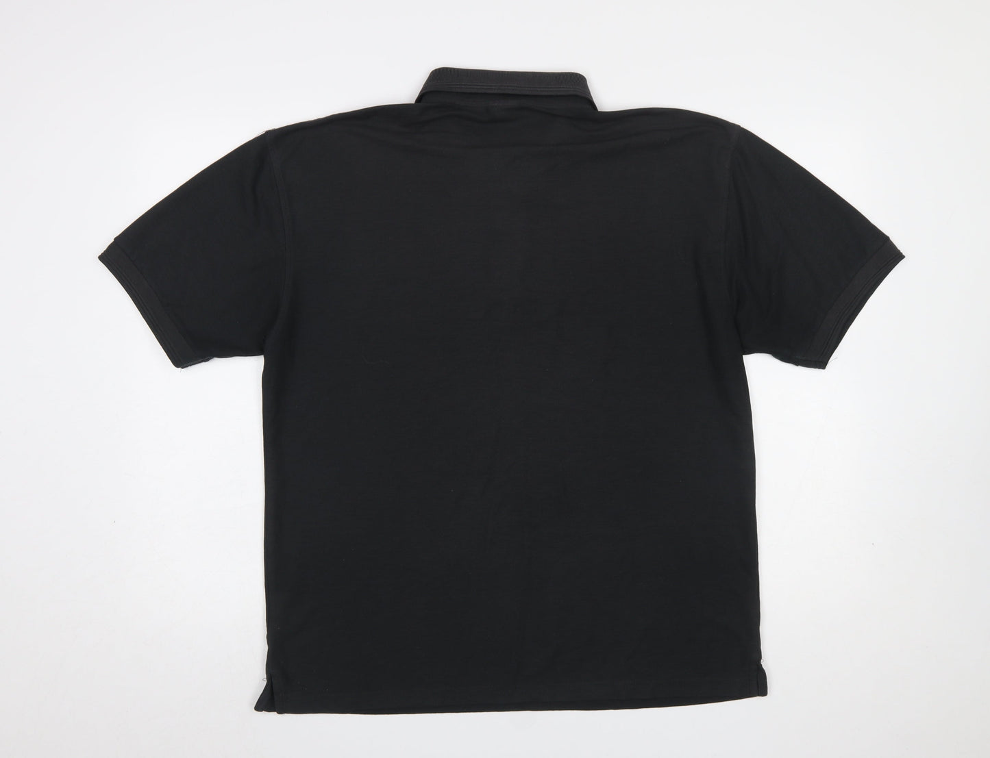 Portwest Men's Black Regular Fit Cotton Blend Work Polo Shirt L