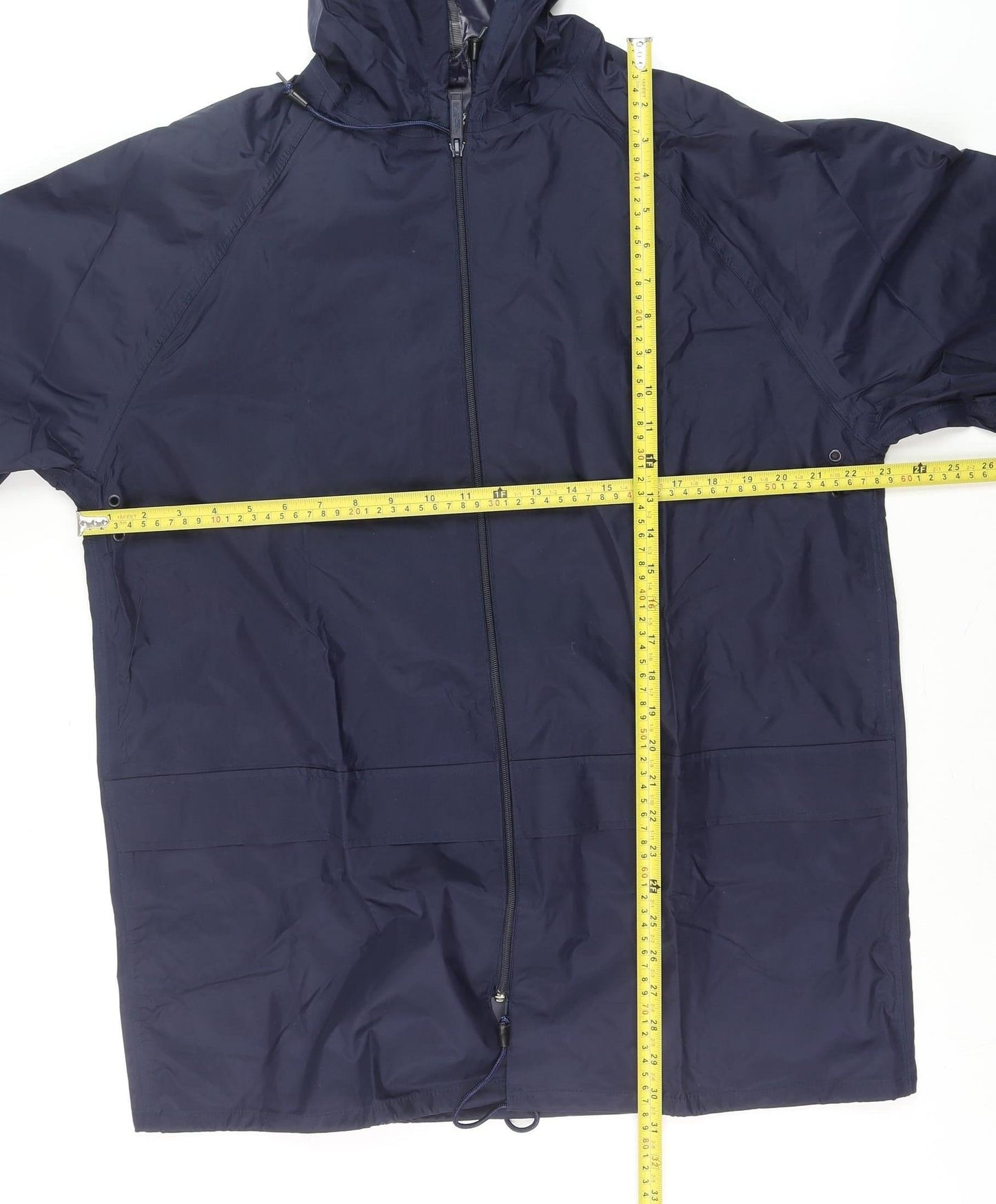Regatta Men's Blue Waterproof Hooded Rain Jacket Size M Outdoor Wear