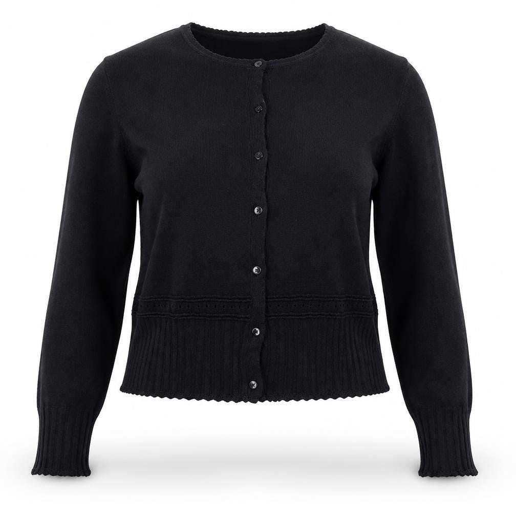 Debenhams Women Black Medium Cardigan Viscose Blend