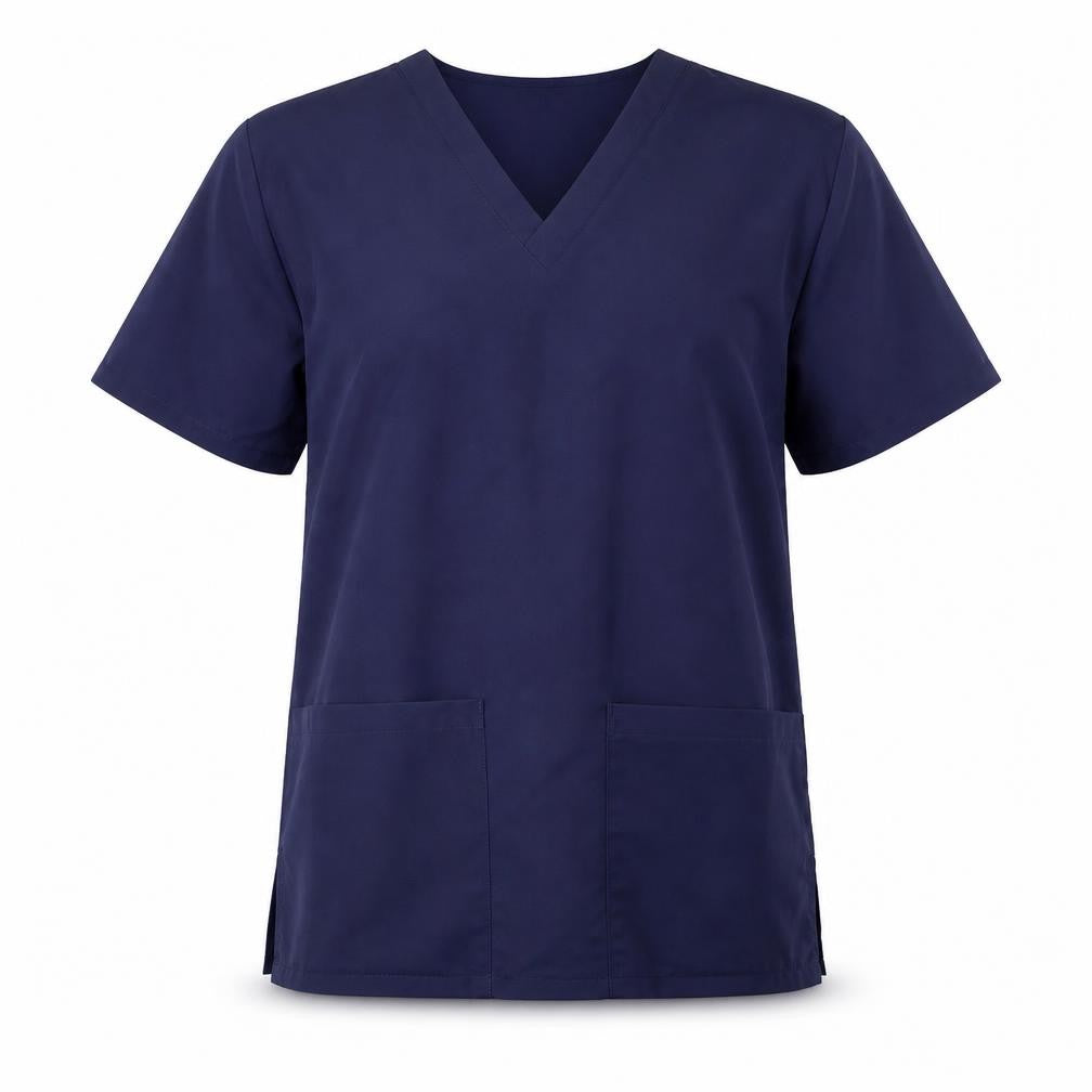 Simon Jersey Women's Blue V-Neck Basic Workwear Top XS