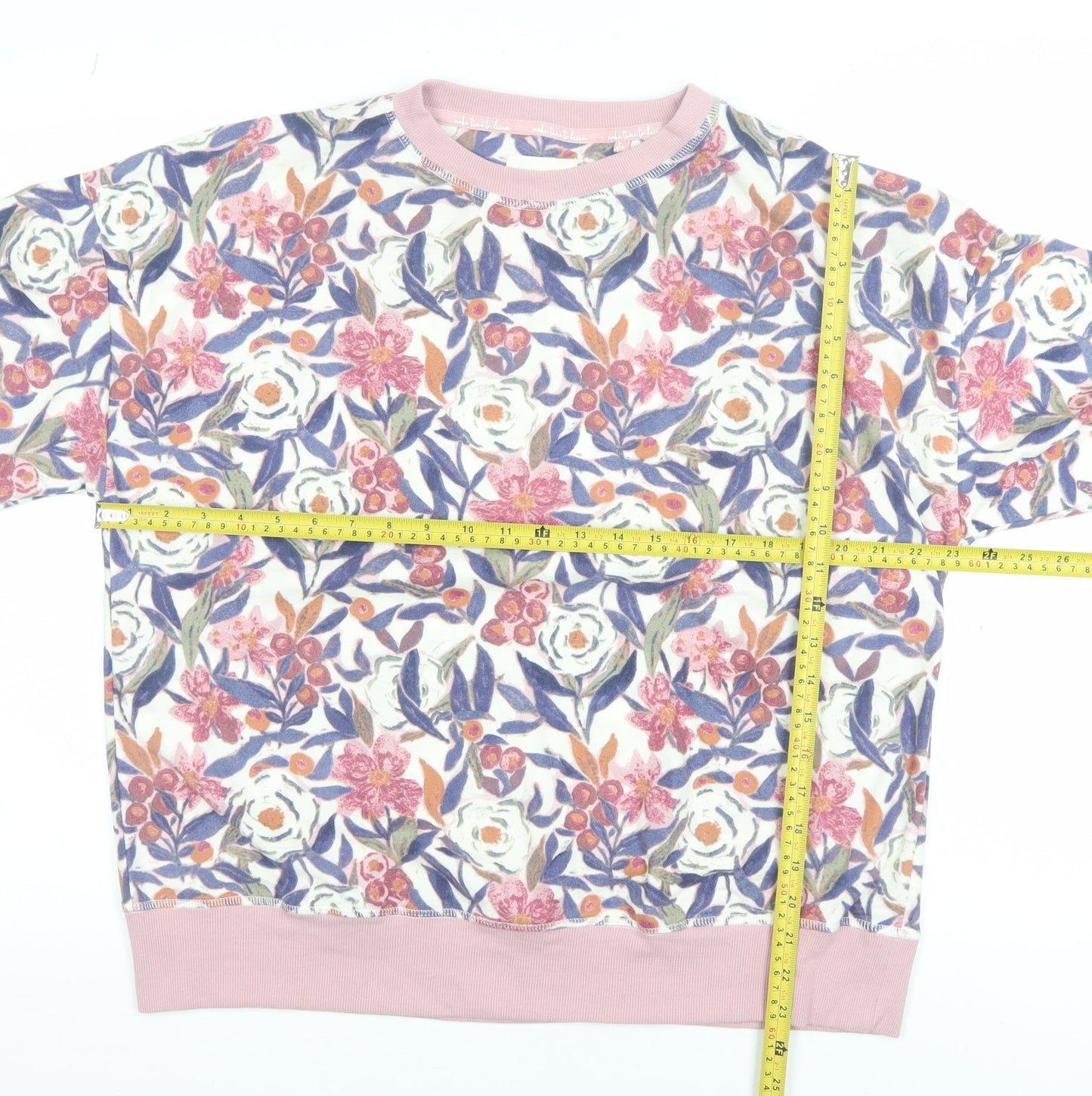 Next Womens Multicoloured Floral Long Sleeve Pyjama Top Size 16
