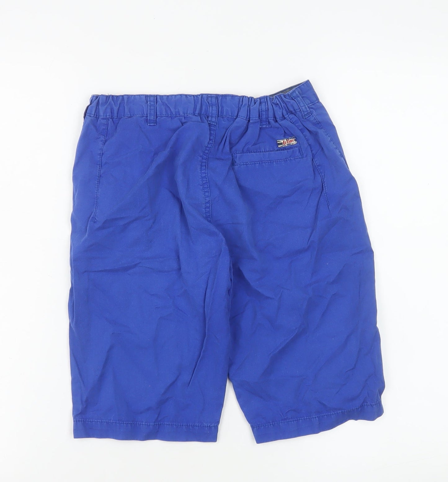 Lee Cooper Boys Blue Chino Shorts 11-12 Years Casual Cotton Blend
