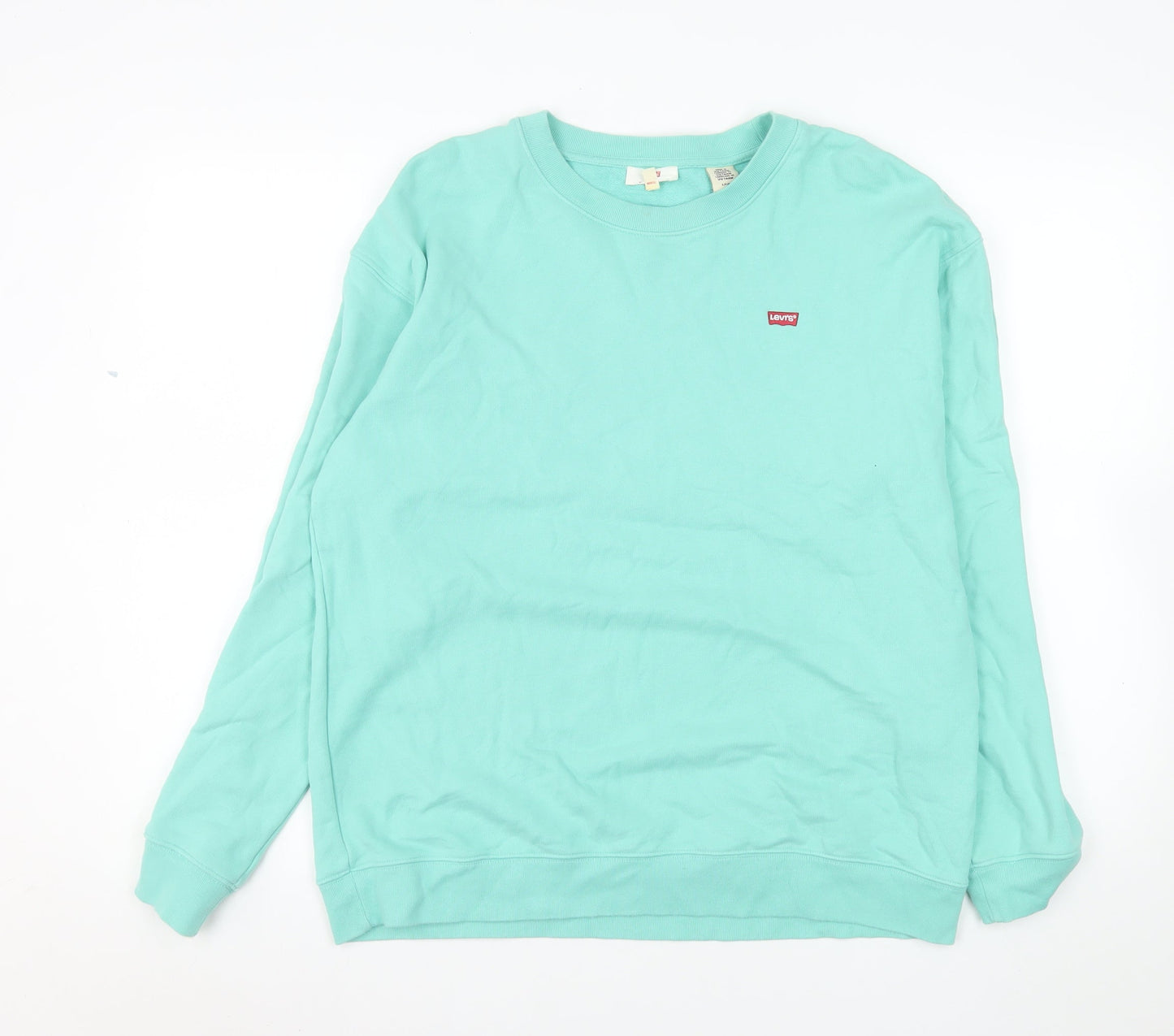 Levi's Men's Green Crew Neck Pullover Sweatshirt Size S