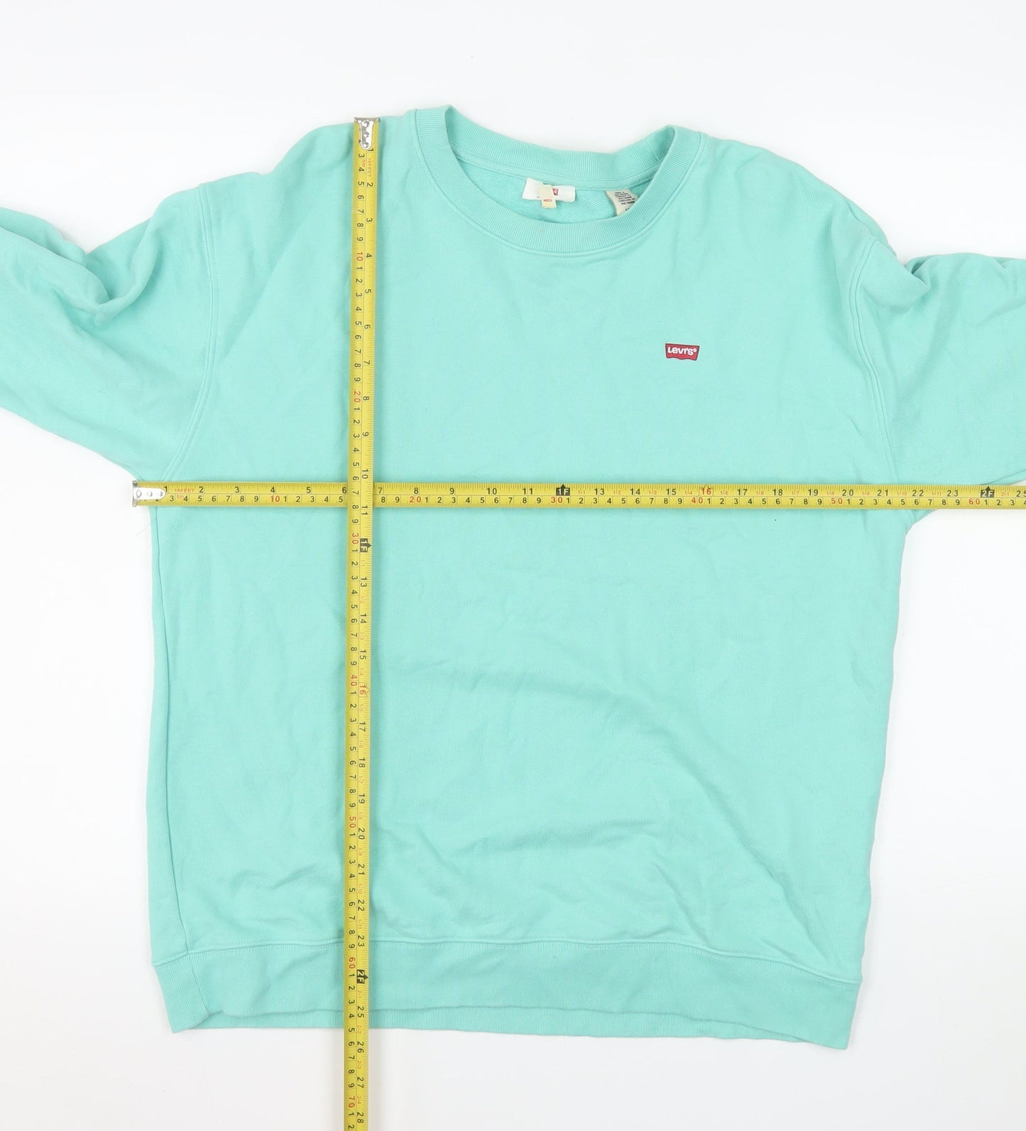 Levi's Men's Green Crew Neck Pullover Sweatshirt Size S