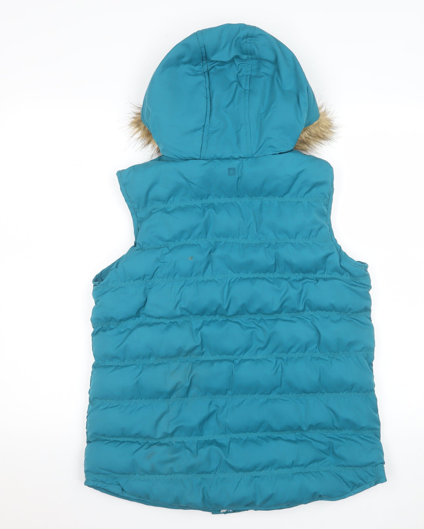 Mountain Warehouse Women’s Blue Hooded Puffer Waistcoat UK 10