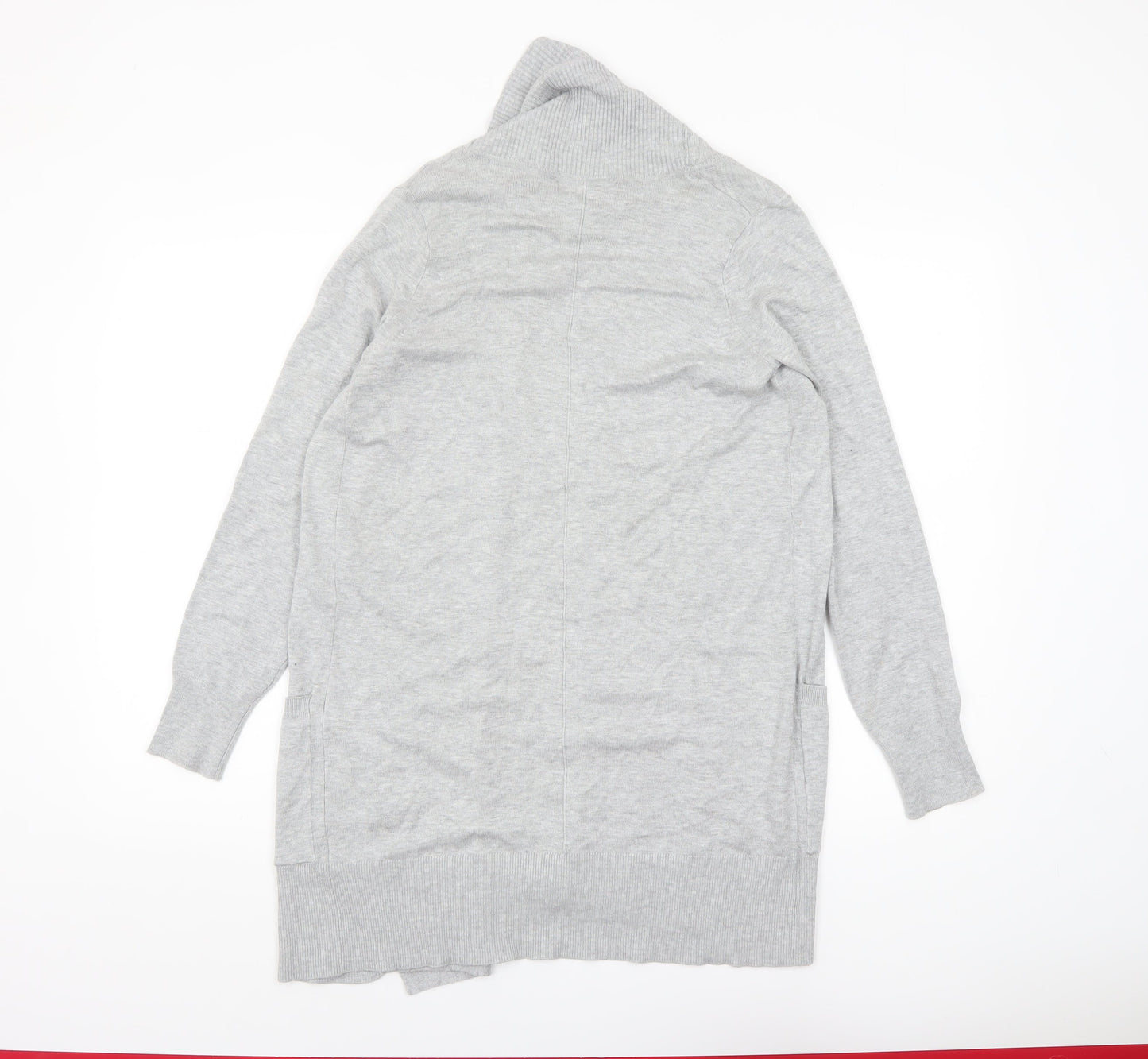 Marks and Spencer Womens Grey XS Open Front Knit Cardigan