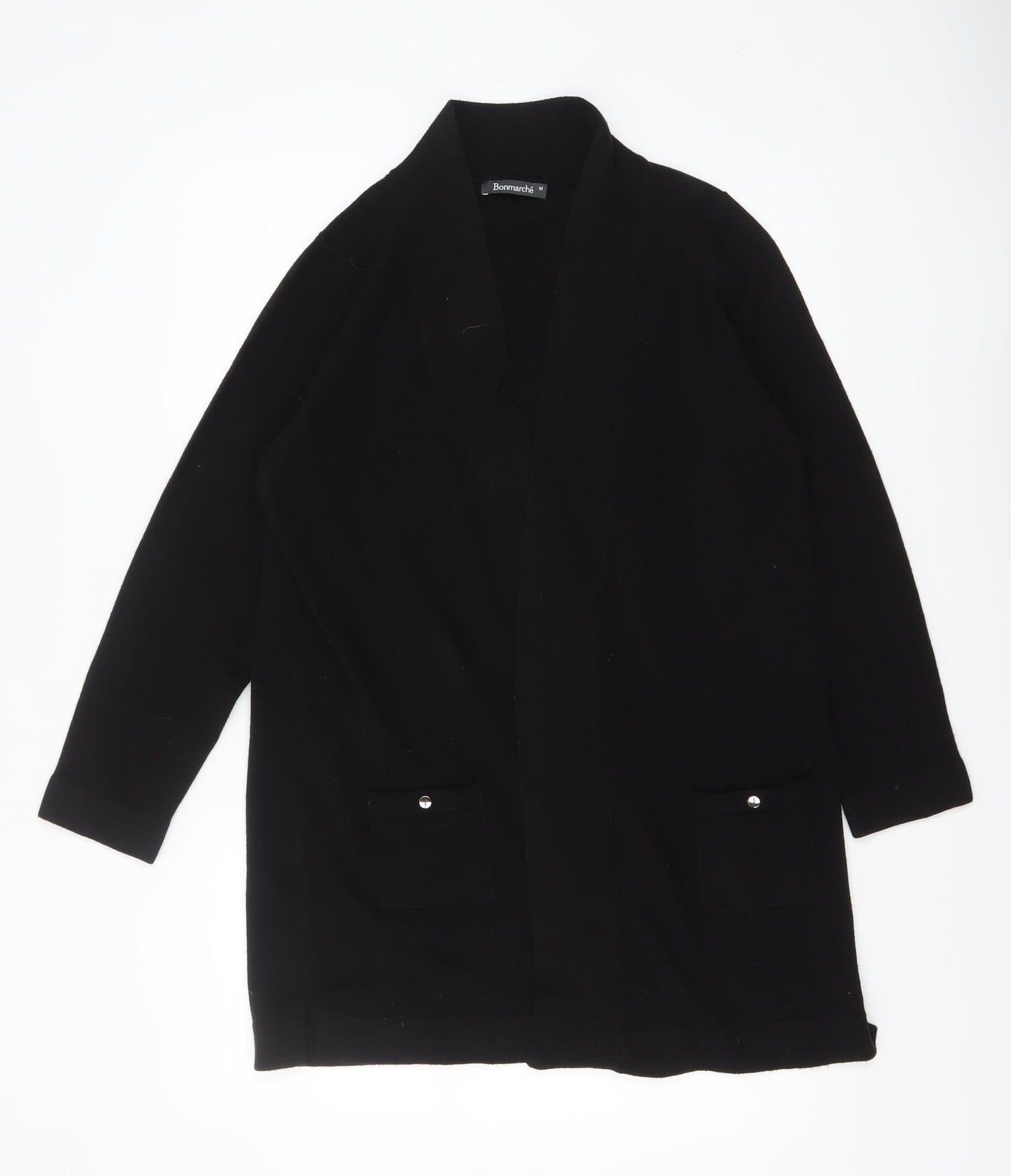 Bonmarché Women’s Black Knit Long Sleeve Open Cardigan M